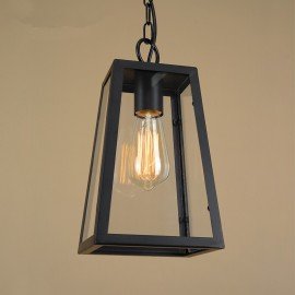 Suspension design industriel Loft avec edison bulb