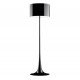 Spun floor lamp design