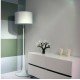 Spun floor lamp design