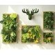 Artificial green wall plant panels