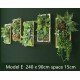 Artificial green wall plant panels