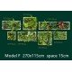 Artificial green wall plant panels