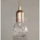 Crystal bulb LED pendant lamp