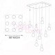Crystal bulb LED pendant lamp