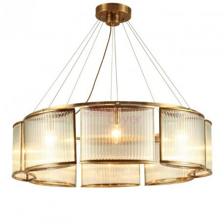Stilio Ring pendant lamp in brass