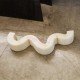 Flexible Expanding Paper bench seats 6p in white