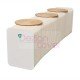 Flexible Expanding Paper bench seats 6p in white