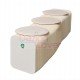 Flexible Expanding Paper bench H28cm in white