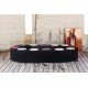 Flexible Expanding Paper bench H42cm in black