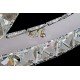 Circle crystal LED Pendant lamp 2 ring
