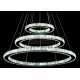 Circle crystal LED Pendant lamp 3 ring