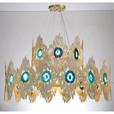 Chandelier lustre LED design Vivre Rectangulaire