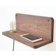 Applique en walnut design Frame 90 avec Etagère