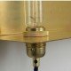 Frame 90 wall lamp with Shelf in brass
