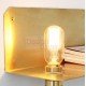 Frame 90 wall lamp with Shelf in brass