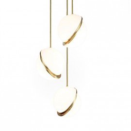 Crescent LED chandelier