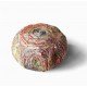 Silk pumpkin pouf ottoman