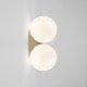 Brass Architectural Wall Lamp Double