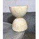 Clessidra stool in solid wood
