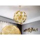 Lustre rond design Lily Pad Brass