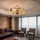 Suspension Circulaire Lily Pad Brass