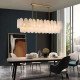 Leon Rectangular Chandelier 2 Tiers Luxury Lighting