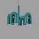 Chandelier LED Cirkus 4 lampes