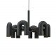 Chandelier LED Cirkus 6 lampes
