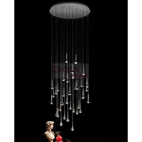 Suspension LED Rain Multi-light Large