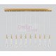 Allure LED linear Ceiling lamp Chandelier