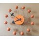 Nelson ball clock orange