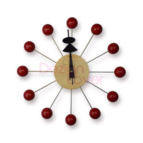 Nelson ball clock Red