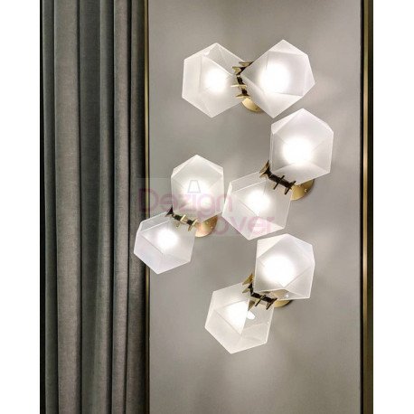 Welles glass wall lamp