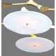 Chandelier LED design Branching Disc 5 lampes