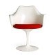 Chaise design Tulip avec accoudoirs en fibre de verre