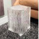 Clear Epoxy Resin Square Stool