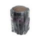Tabouret avec tronc d'arbre en résine époxy transparente