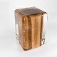 Clear Epoxy Resin Wood Stump Stool