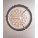Chandelier design FLORA OTTILIA en plâtre