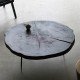 Table Basse en Bois Massif Noir Stomp