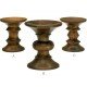 Tabouret design style Eames walnut