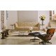 Tabouret design style Eames walnut