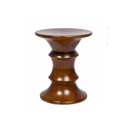 Tabouret design style Eames walnut
