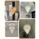 Chandelier design Verre Murano Petal