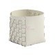 Casa Vegan Leather Round Storage Basket