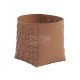 Casa Vegan Leather Round Storage Basket