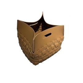 Lowo Saddle Leather Storage Basket