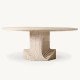 Travertine Argo Dining Table by Carlo Scarpa