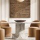 Travertine Argo Dining Table by Carlo Scarpa