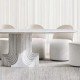 Travertine Argo Dining Table by Carlo Scarpa